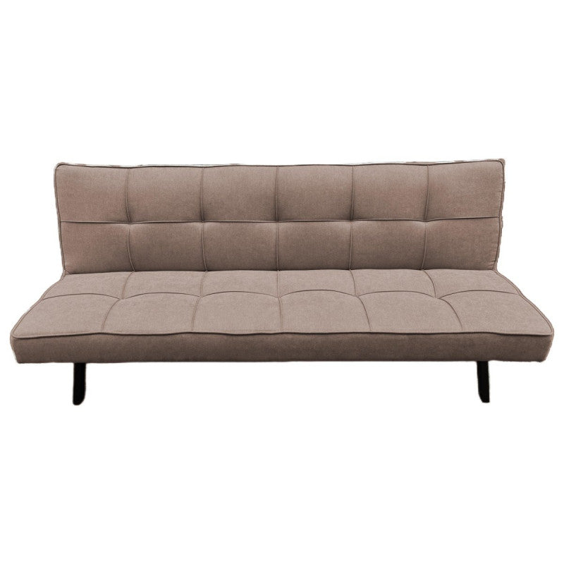 Divano Letto Clarelle In Tessuto Tortora Dimensione 178x81x71