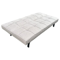 Divano Letto Clarelle In Tessuto Tortora Dimensione 178x81x71