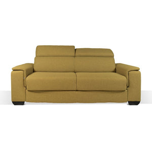 Divano letto colore senape Mercurio 3 posti 210x94x90H