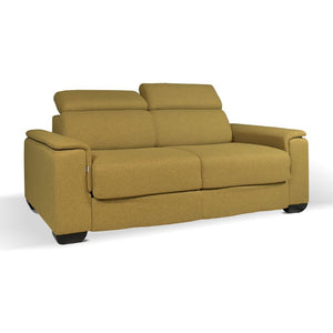 Divano letto colore senape Mercurio 3 posti 210x94x90H