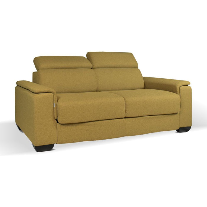 Divano letto colore senape Mercurio 3 posti 210x94x90H