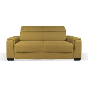 Divano letto colore senape Mercurio 3 posti 210x94x90H