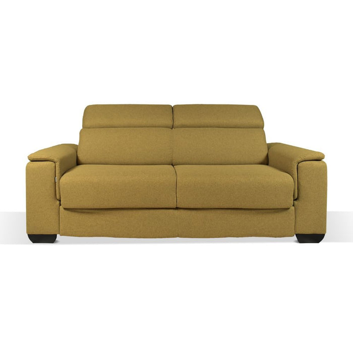 Divano letto colore senape Mercurio 3 posti 210x94x90H