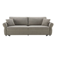 Divano Letto con topper Loki colore tortora 245x105x92H