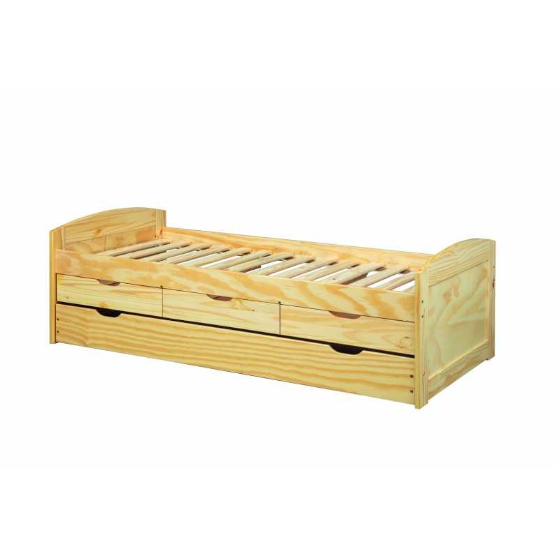 Divano letto Inter Link 90x200 con 3 cassetti e secondo letto estraibile