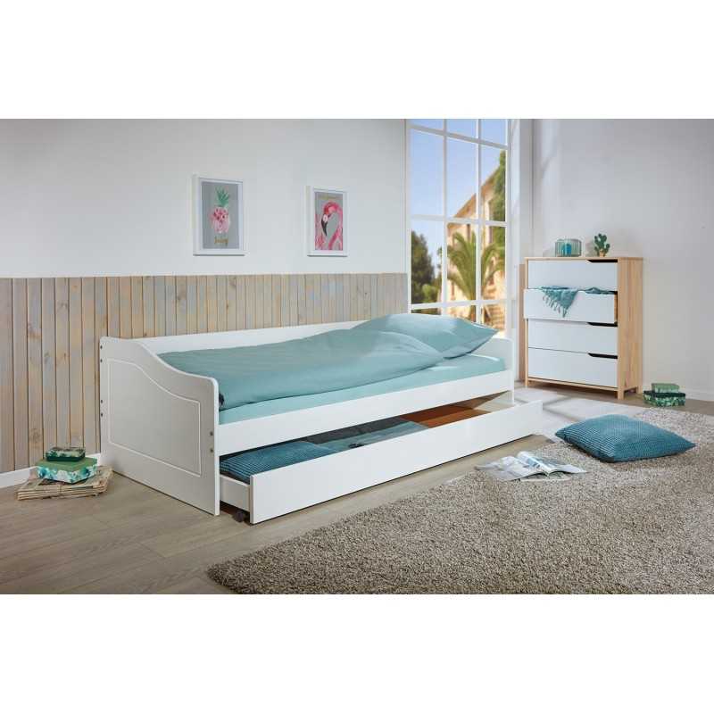 Divano letto Inter Link con letto superiore + cassone estraibile