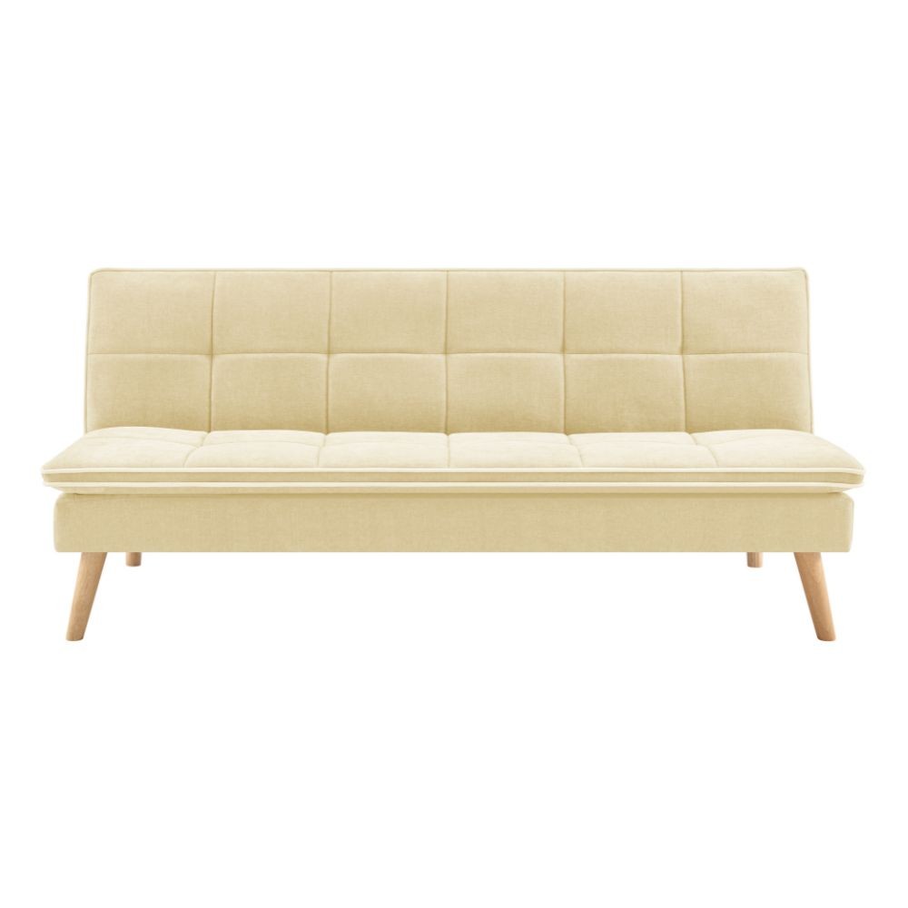 Divano letto Lunaria 3 posti colore crema design moderno 182x88x80H