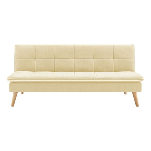 Divano letto Lunaria 3 posti colore crema design moderno 182x88x80H