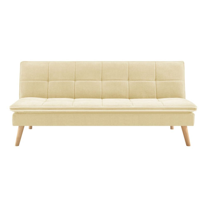 Divano letto Lunaria 3 posti colore crema design moderno 182x88x80H