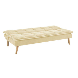 Divano letto Lunaria 3 posti colore crema design moderno 182x88x80H