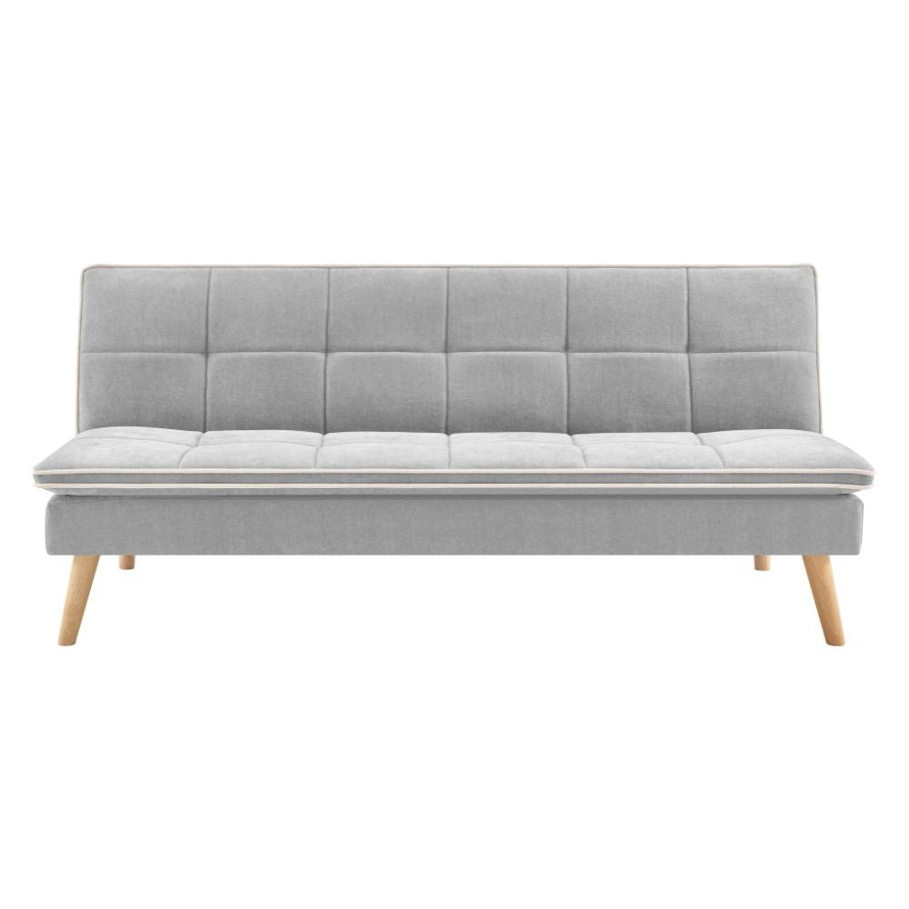 Divano letto Lunaria 3 posti colore grigio design moderno 182x88x80H