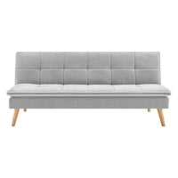 Divano letto Lunaria 3 posti colore grigio design moderno 182x88x80H