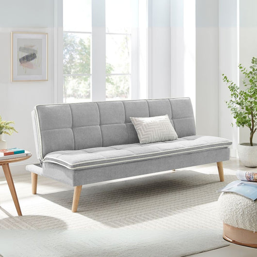 Divano letto Lunaria 3 posti colore grigio design moderno 182x88x80H