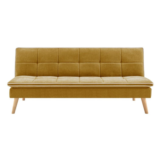 Divano letto Lunaria 3 posti colore senape design moderno 182x88x80HE