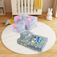 Divano per bambini piccoli con cuscino, Poltrona per bambini che brilla al buio con fodera lavabile Unicorno Arcobaleno-Divani per bimbi