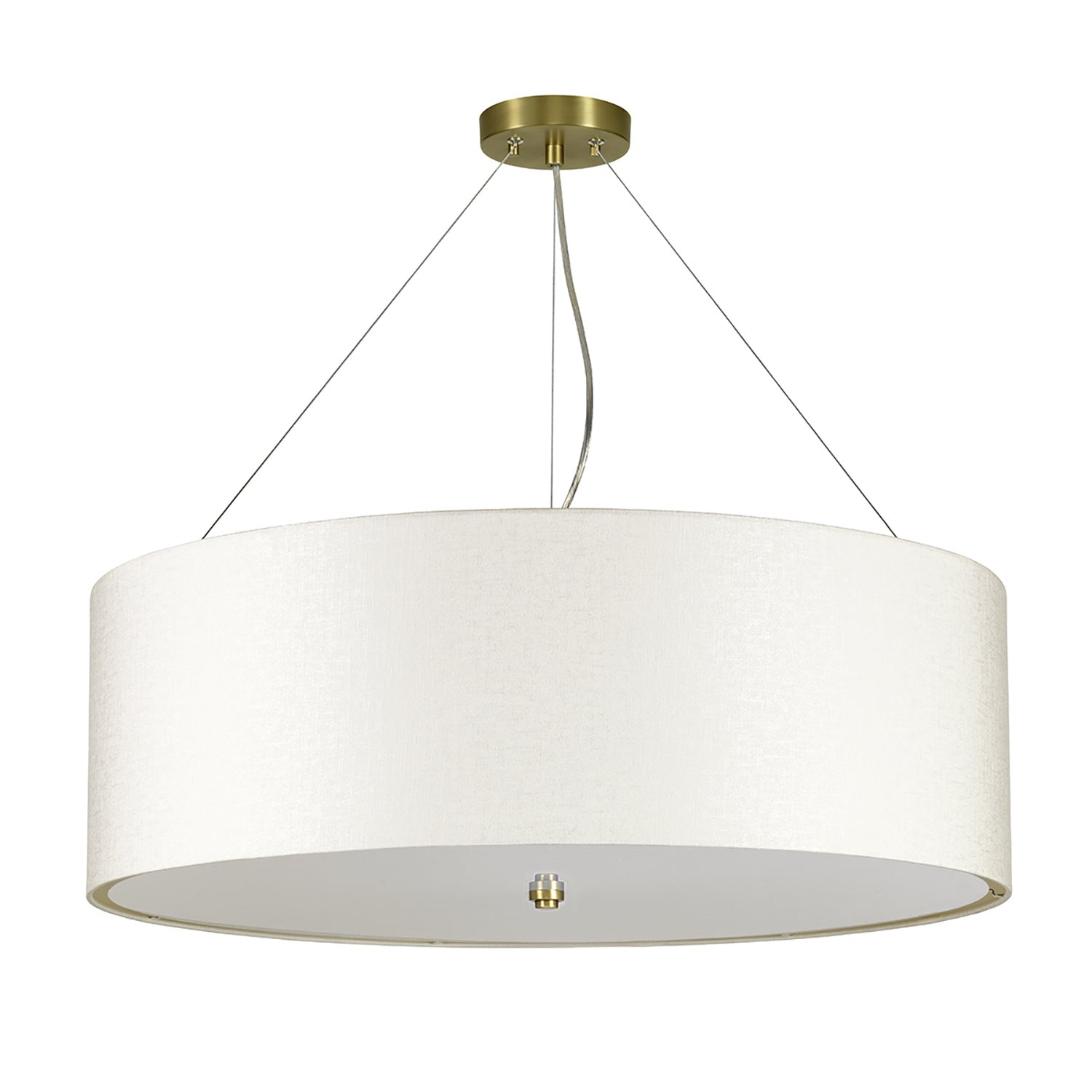 Lampadario Contemporaneo Pearce Acciaio Ottone Antico 7 Luci E27