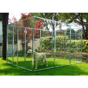 4 pannelli semplici in rete per box cani con zincatura a caldo ciascuno misura 100xh180 cm