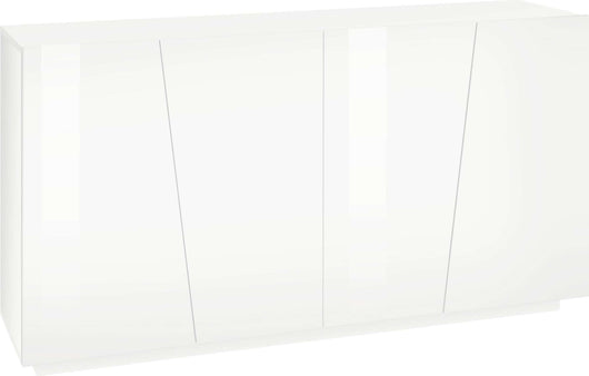 Mobile VEGA L 158.5 x H 86 x P 43 cm colore bianco lucido