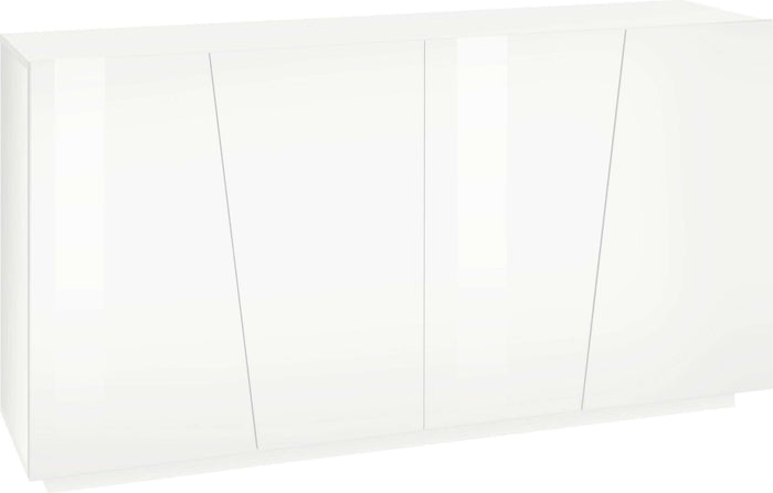 Mobile VEGA L 158.5 x H 86 x P 43 cm colore bianco lucido