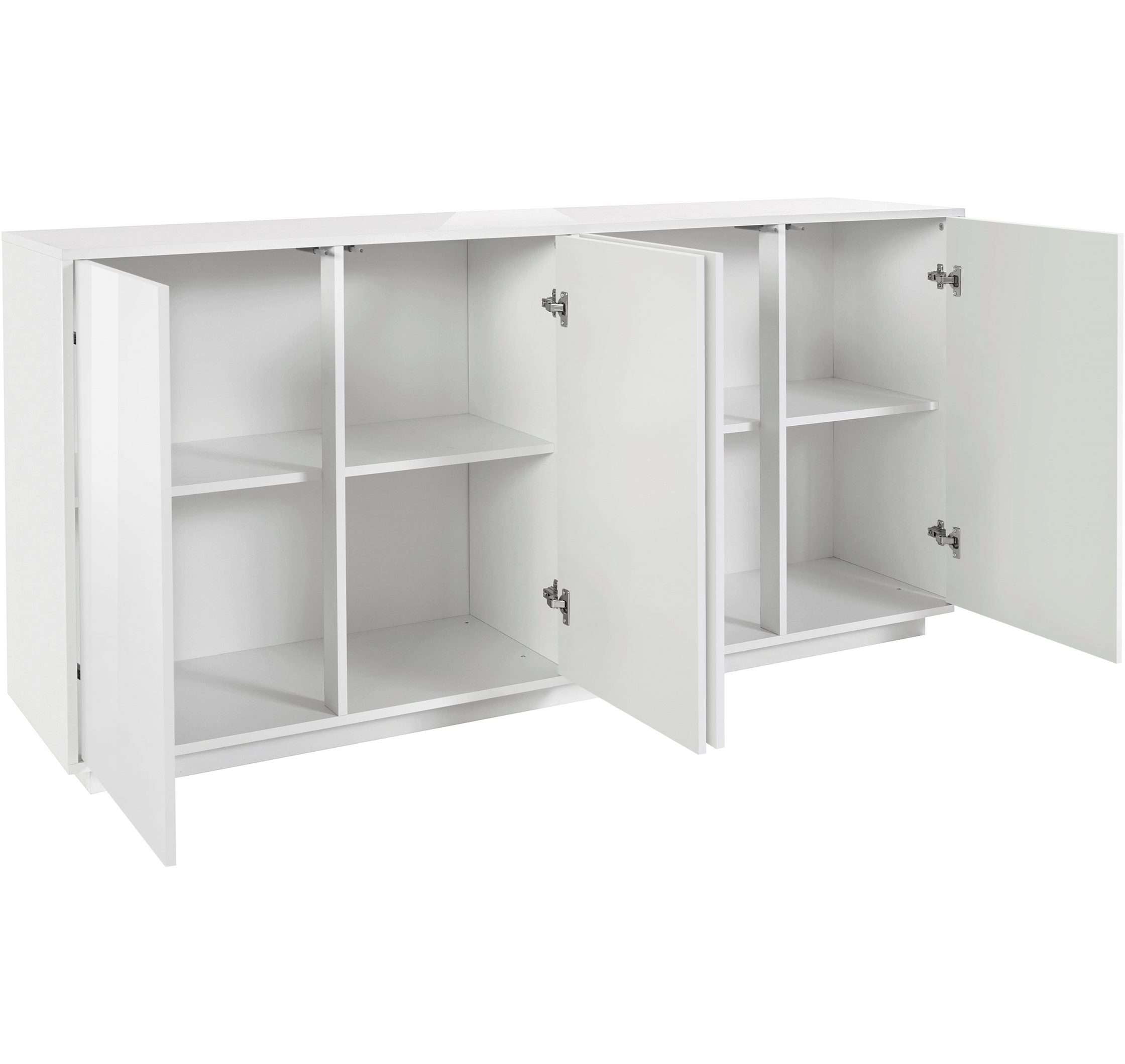 Credenza mobile soggiorno cucina 180cm design moderno bianco Ceila