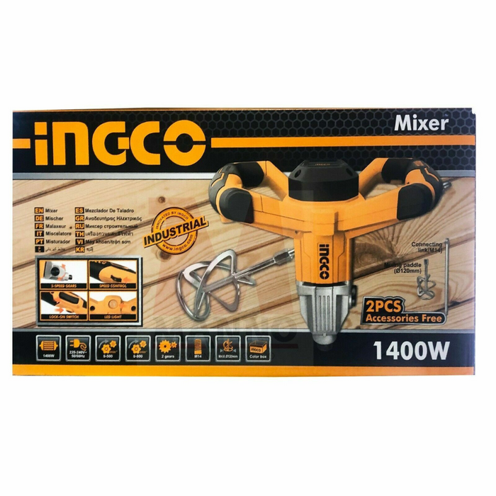 Miscelatore pro per malte intonaci colle 220-240v 50/60 hz 1400 w con accessori