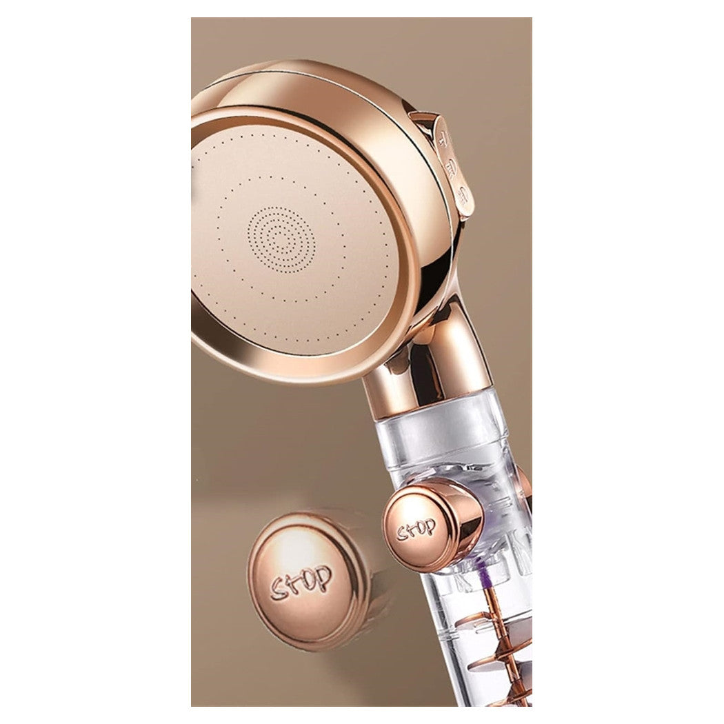 Trade Shop - Doccetta Con Pulsante Stop Multigetto Doccia Bagno Soffione Ventola A Spirale 87533         