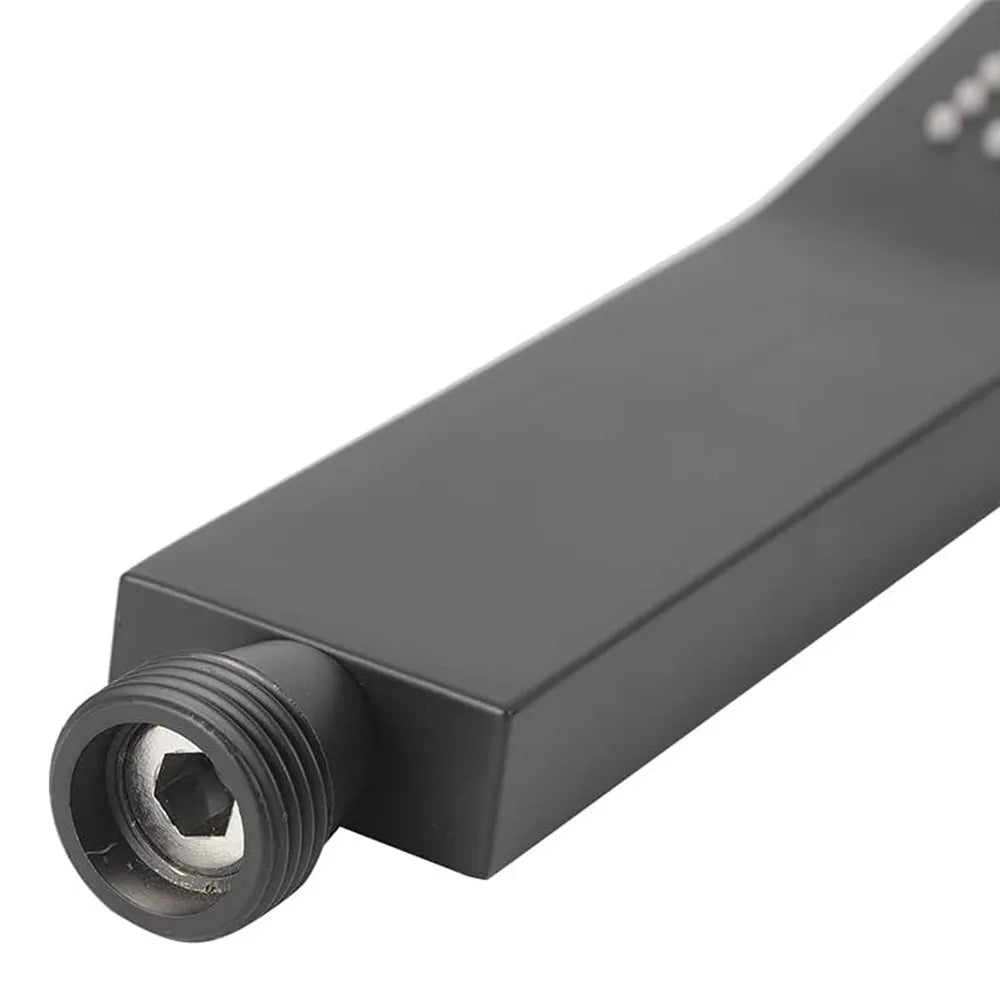 Doccetta curva nero opaco in ottone monogetto e anticalcare