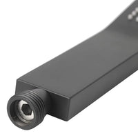 Doccetta curva nero opaco in ottone monogetto e anticalcare