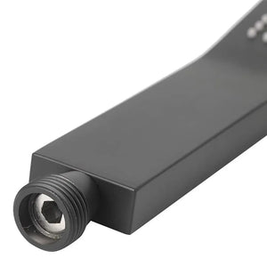 Doccetta curva nero opaco in ottone monogetto e anticalcare