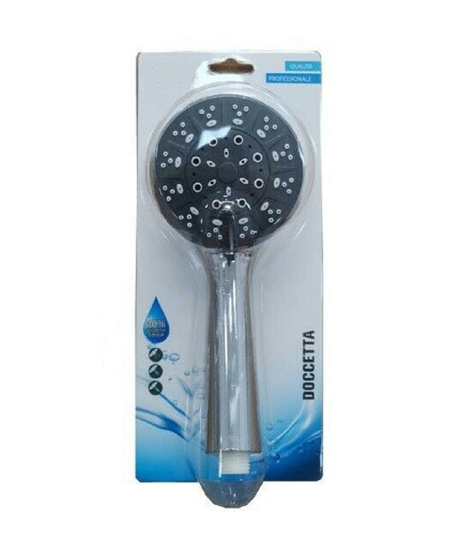 Doccetta Doccino Bagno Soffione Doccia Cornetta Rotondo Moderno 10 X 22 Cm 69064         