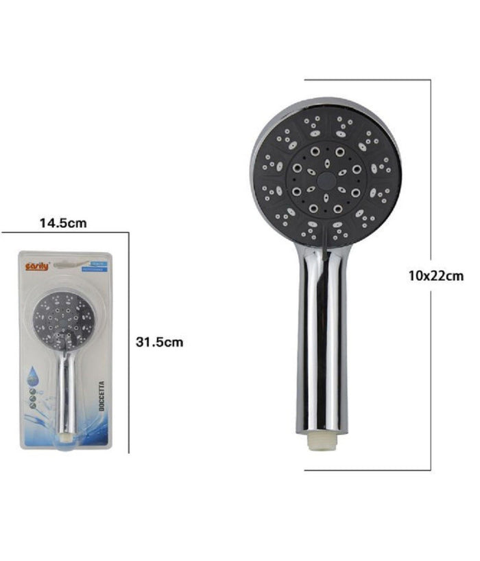 Doccetta Doccino Bagno Soffione Doccia Cornetta Rotondo Moderno 10 X 22 Cm 69064         