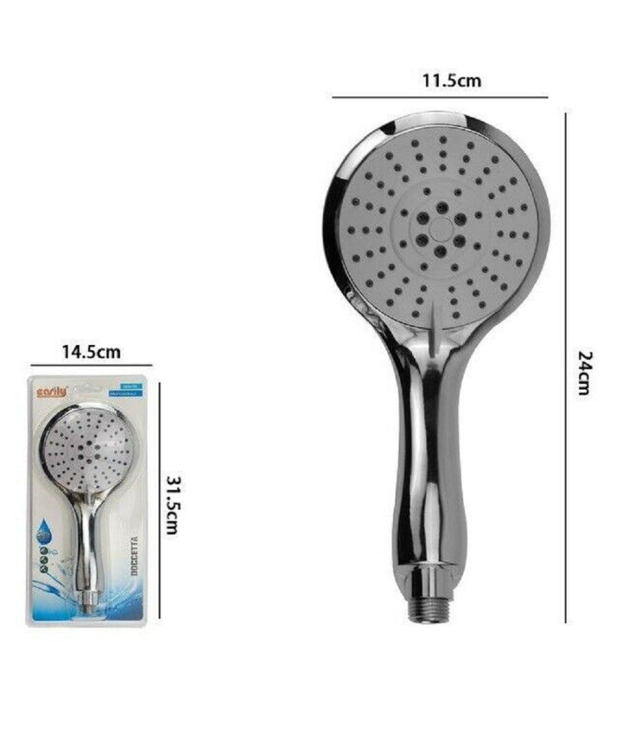 Doccetta Doccino Multigetto Tondo Soffione Doccia 11,5x24cm Moderno Bagno 69331         