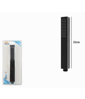 Doccetta Doccino Quadrato Slim Ultra Moderno Nero Soffione Doccia Bagno Vasca 87478         