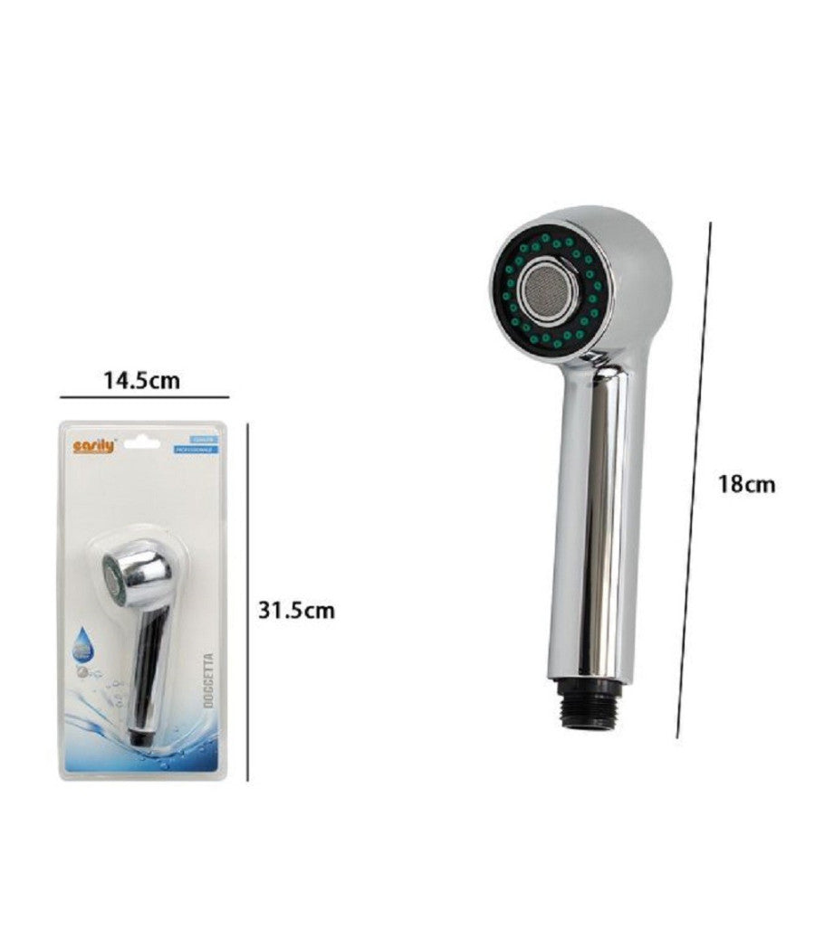 Doccetta Doccino Soffione Bagno Doccia Cornetta Moderna 18 Cm 59178 Rotonda         