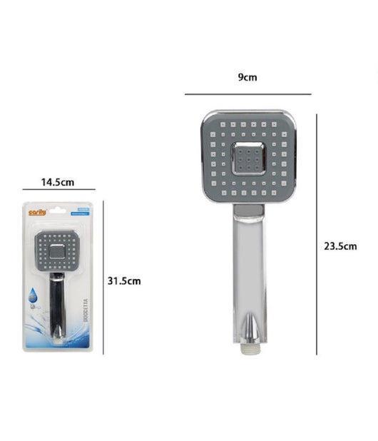 Doccetta Doccino Soffione Doccia Bagno 9x23.5 Cm Cornetta Quadrata Moderno 59166         