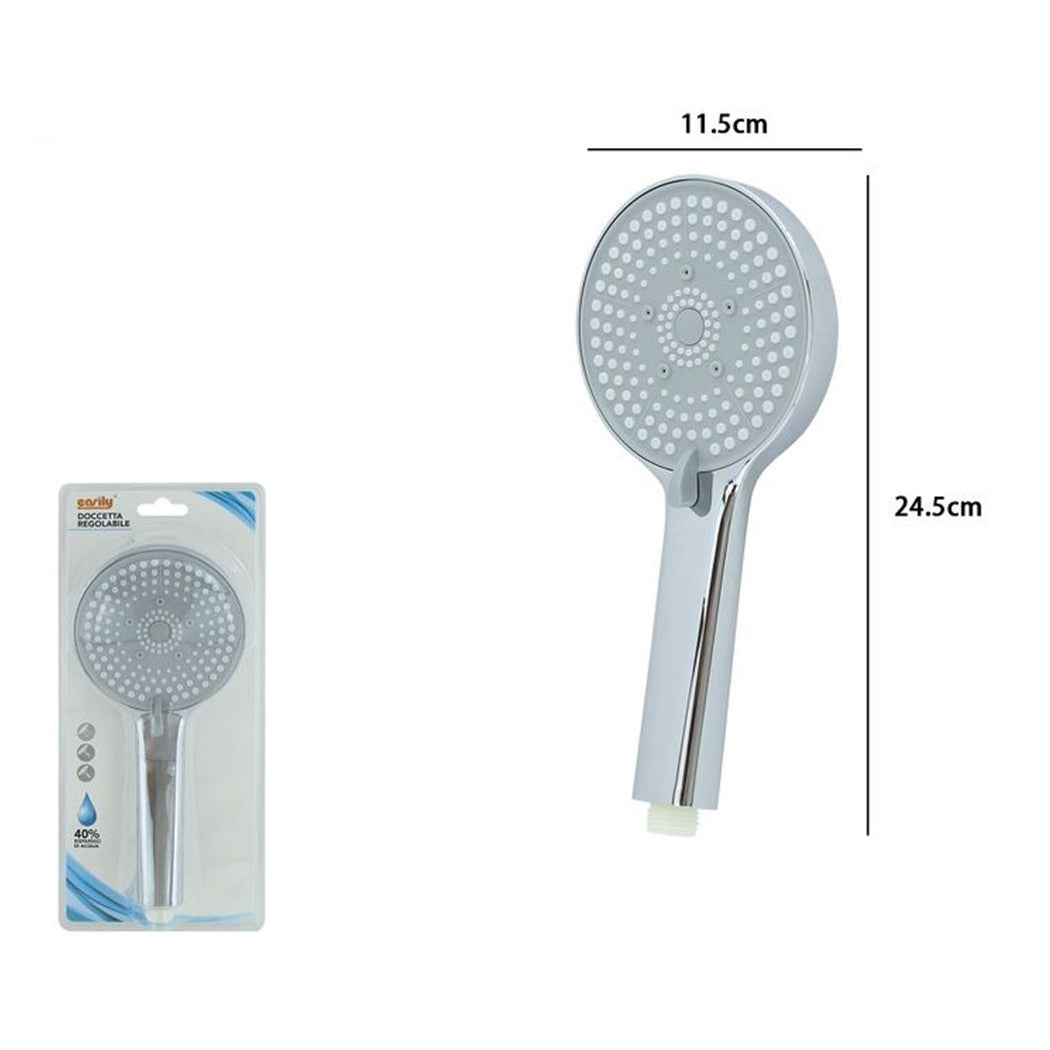 Trade Shop - Doccetta Doccino Soffione Multigetto Doccia Cornetta Bagno Moderno 11.5x24.5cm 87544         