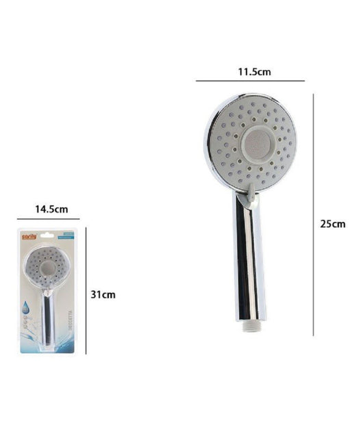 Doccetta Doccino Tondo Bagno Soffione Doccia Moderno Multigetto 25x11.5cm 79707         