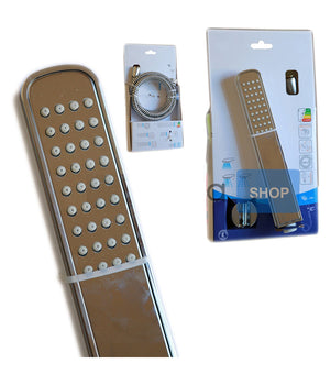 Doccetta Idroscopino Mono Getto Con Tubo E Supporto Per Rubinetti Doccia Vasca         