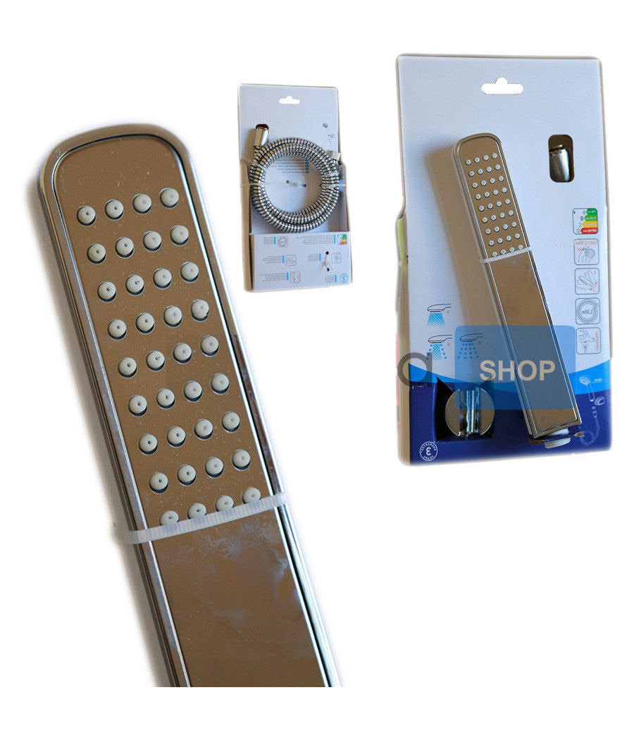 Doccetta Idroscopino Mono Getto Con Tubo E Supporto Per Rubinetti Doccia Vasca         