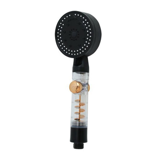 Trade Shop - Doccetta Multigetto Soffione Doccia Bagno Con Pulsante Stop Ventola A Spirale 87529         