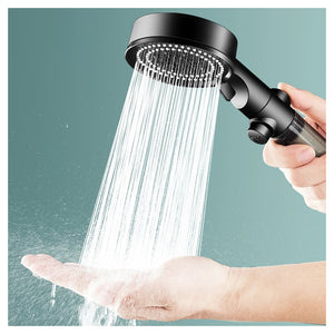 Trade Shop - Doccetta Multigetto Soffione Doccia Filtrato Bagno Con Pulsante Moderno Filtro 87527         