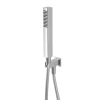 Doccetta quadrata in ottone cromato lucido monogetto anticalcare