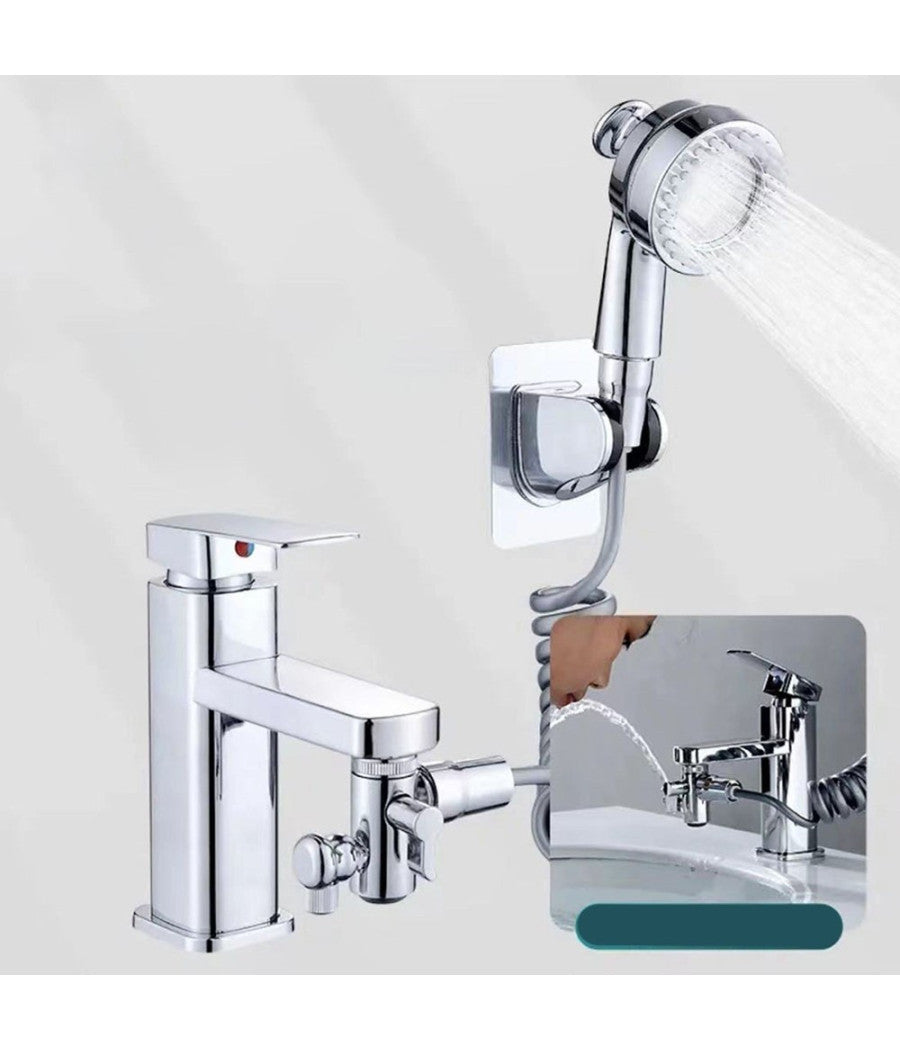 Doccetta Regolabile Piccolo A Mano Soffione Doccia Bagno Rubinetto Massaggio 87492         