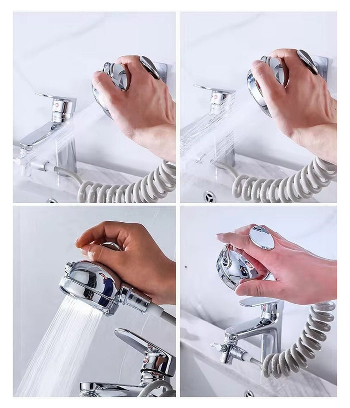 Doccetta Regolabile Soffione Doccia A Mano Con Massaggio A Pioggia Rubinetto 87491         