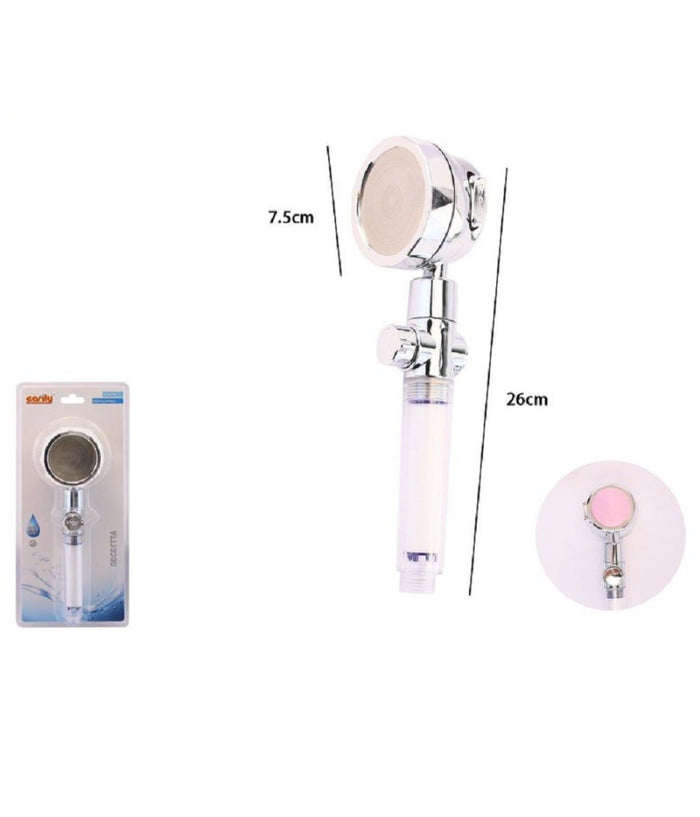 Trade Shop - Doccetta Soffione Bagno Doccia Cornetta 26 X 7.5cm Con Filtro Anti Calcare 79701 -
