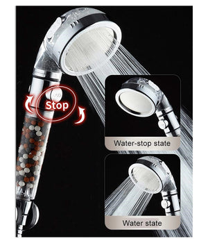 Doccetta Soffione Doccia Bagno Con Filtro Pulsante Doccino Per Idroterapia 87541         