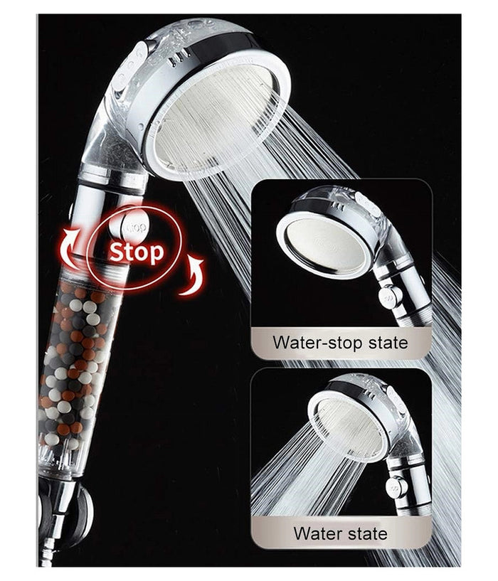 Doccetta Soffione Doccia Bagno Con Filtro Pulsante Doccino Per Idroterapia 87541         