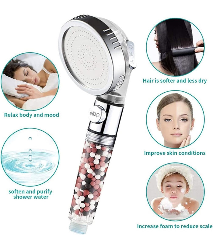 Doccetta Soffione Doccia Bagno Con Filtro Pulsante Doccino Per Idroterapia 87541         