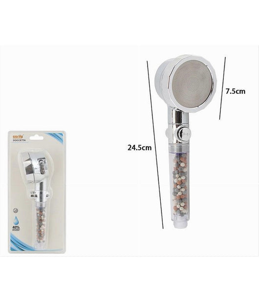 Doccetta Soffione Doccia Bagno Con Filtro Pulsante Doccino Per Idroterapia 87541         