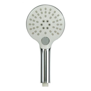 Trade Shop - Doccetta Soffione Doccia Bagno Cornetta Pulsante Rotondo Moderno 12x25 Cm 79369 -